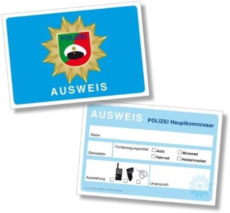 Polizei Dienstausweis 6 Stück